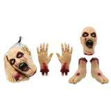 Assorted Bloody Severed Zombie Body Parts Toy - 5 Pieces, Mesh Bag