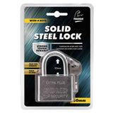Solid Steel Padlock - 60mm - Strong & Durable