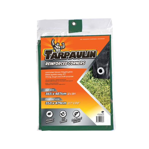 Reinforced PE Tarpaulin - 12 x 16