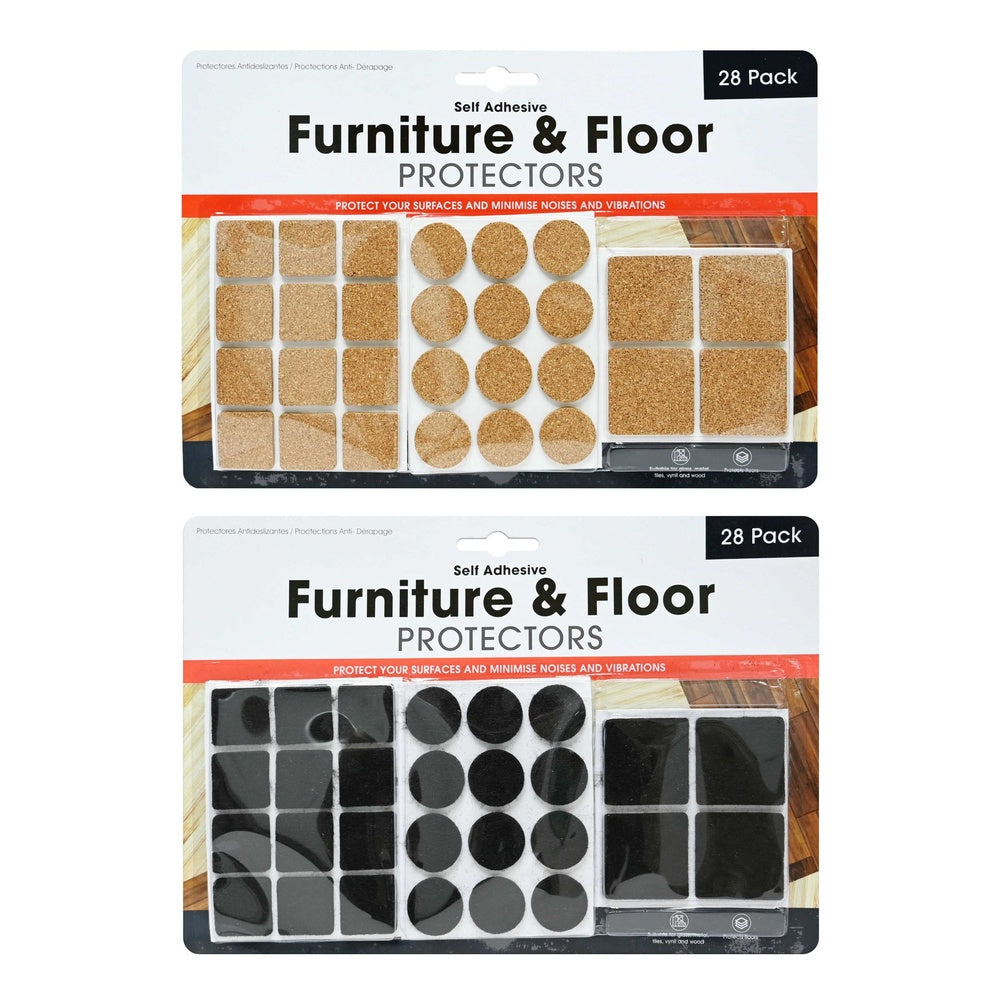 Furniture & Floor Protector Cork/Fe F Padding - 28 Pack