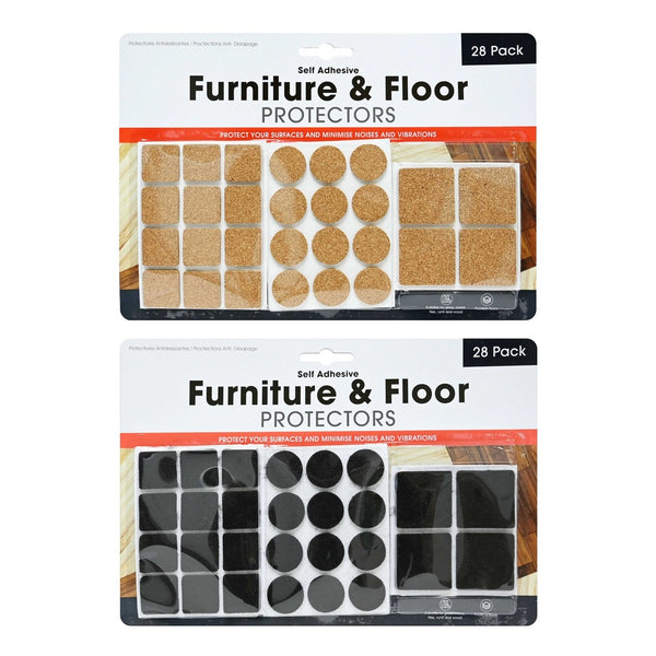 Furniture & Floor Protector Cork/Fe F Padding - 28 Pack