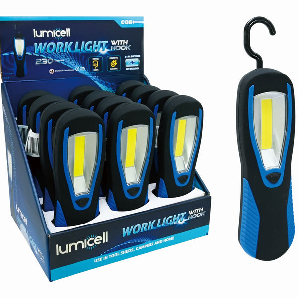 COB Work Light with Hanging Hook - Hook-Mounted Task Lighting