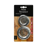 Stainless Steel Sink Strainer Set | Pack of 2, 6.4 cm and 7.7 cm