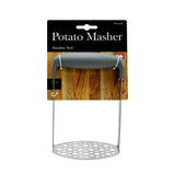 UBL Stainless Steel Potato Masher | 17cm, Grey Ergonomic Handle