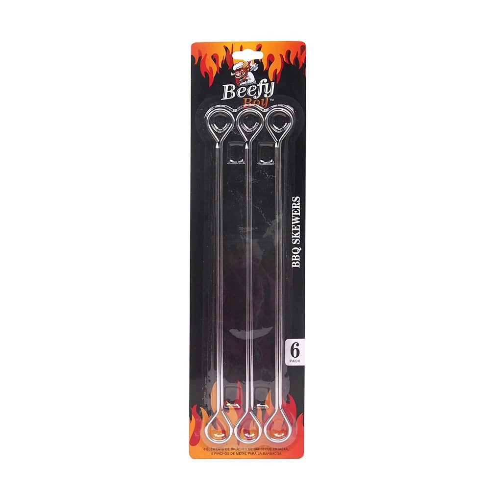 BBQ Metal Skewers | 26 cm | 6 Pack
