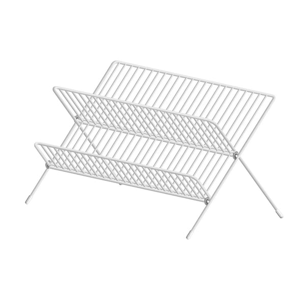 Folding White Space-Saving Dish Drying Rack | 42 x 33 x 25cm