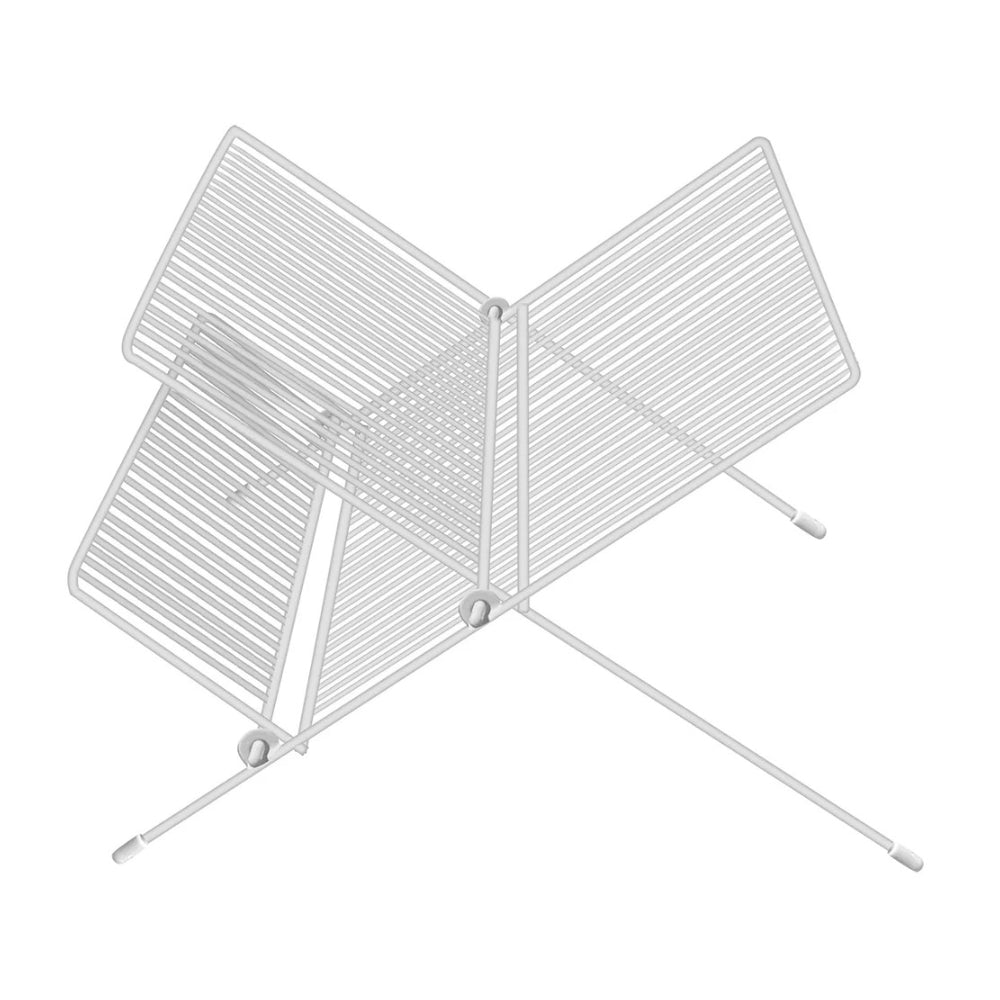 Folding White Space-Saving Dish Drying Rack | 42 x 33 x 25cm