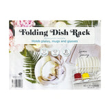 Folding White Space-Saving Dish Drying Rack | 42 x 33 x 25cm