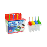 UBL Assorted Ice Lolly Moulds with Straw Handles | Set of 4, BPA-Free
