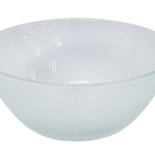 Glass Pattern Bowl - Semi Transparent - 20cm