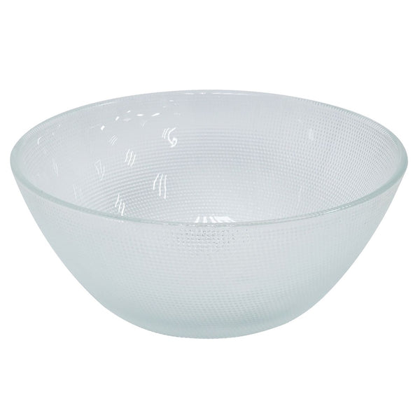 Glass Pattern Bowl - Semi Transparent - 20cm