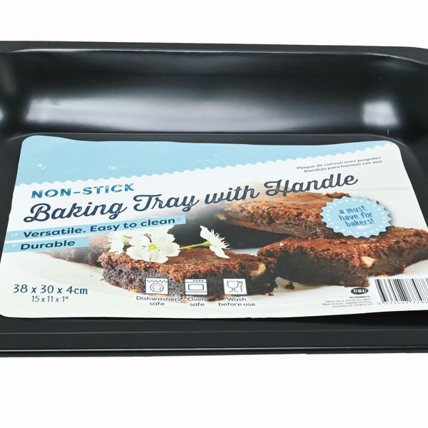 Baking Tray with Handle - Non-Stick - 38 x 30cm
