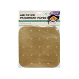 Perforated Air Fryer Parchment Paper Liners | 21 x 21cm, Pack of 30