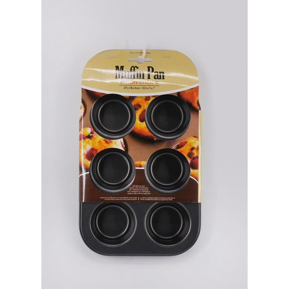 Non-Stick Muffin Pan - 6 Cup - Premium Quality