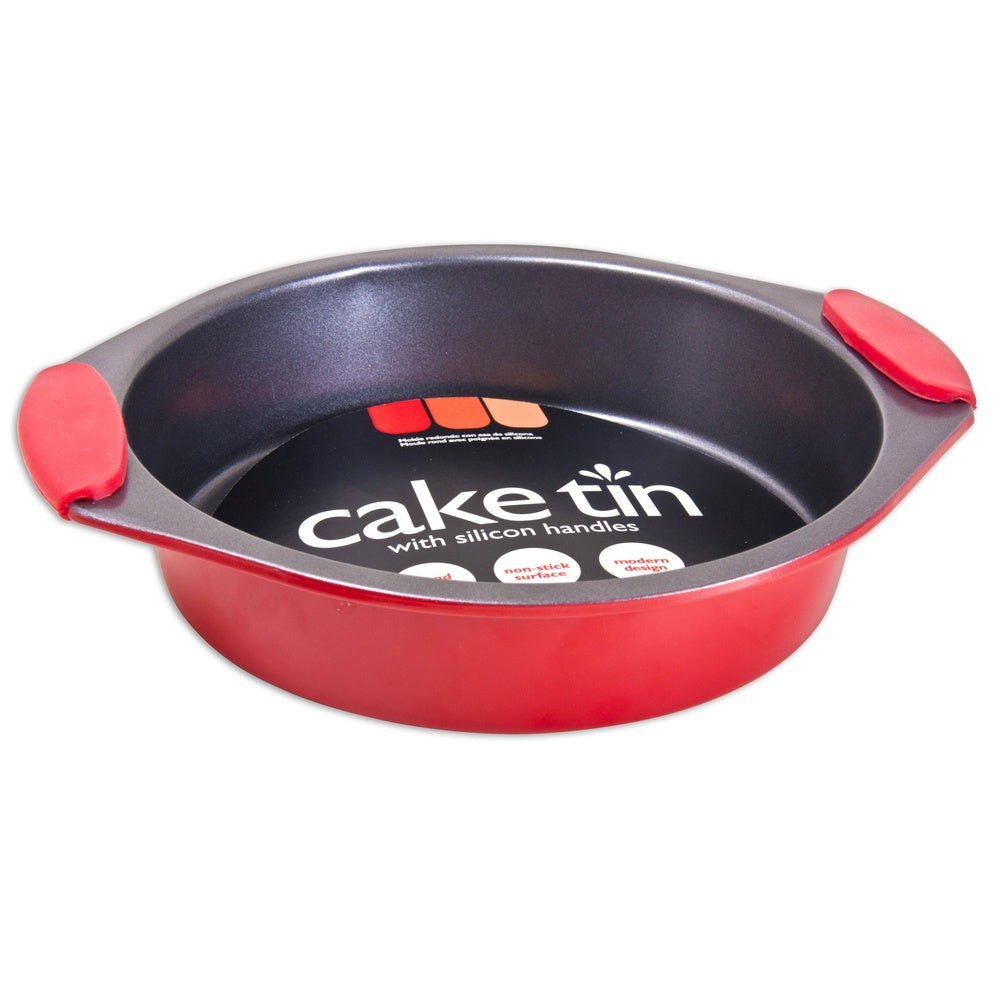 Non-Stick Round Cake Pan - Silicon Handles - Ø 20cm