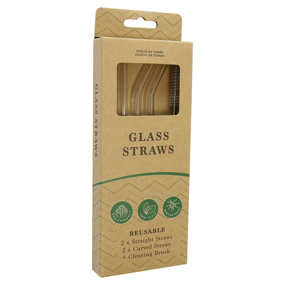 UBL Glass Drinking Straws | 5 Pieces
