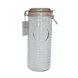 Airtight Clip-Top Glass Storage Jar with Lid | 1500mL, Clear