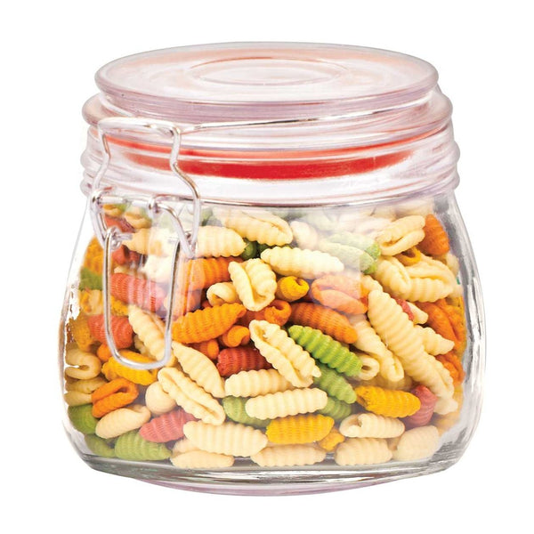 Glass Storage Jar With Clip Lid - 500ml