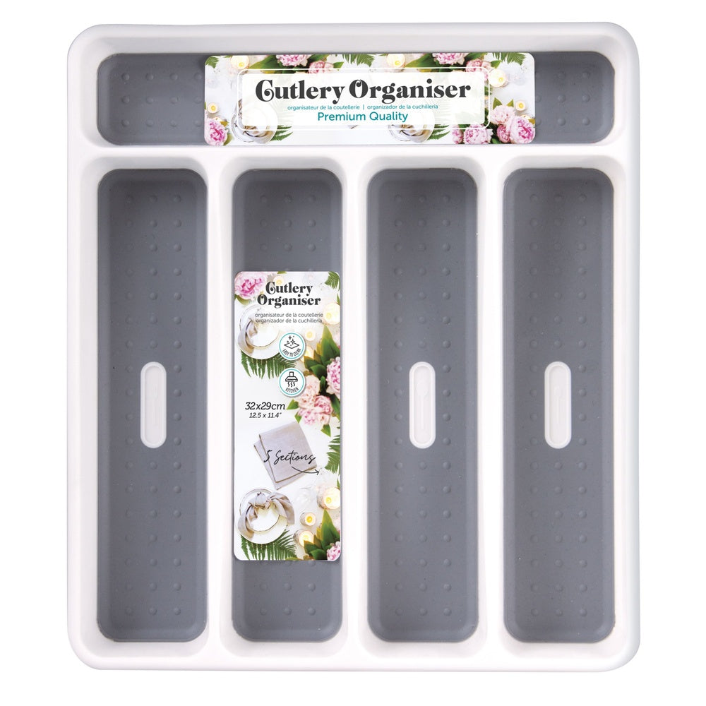 Metro Living Cutlery Tray 5 Section 32 X 29cm