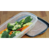 Microwave Food Storage Box with Steam Vent | 1 Litre, 24 x 15 x 8cm