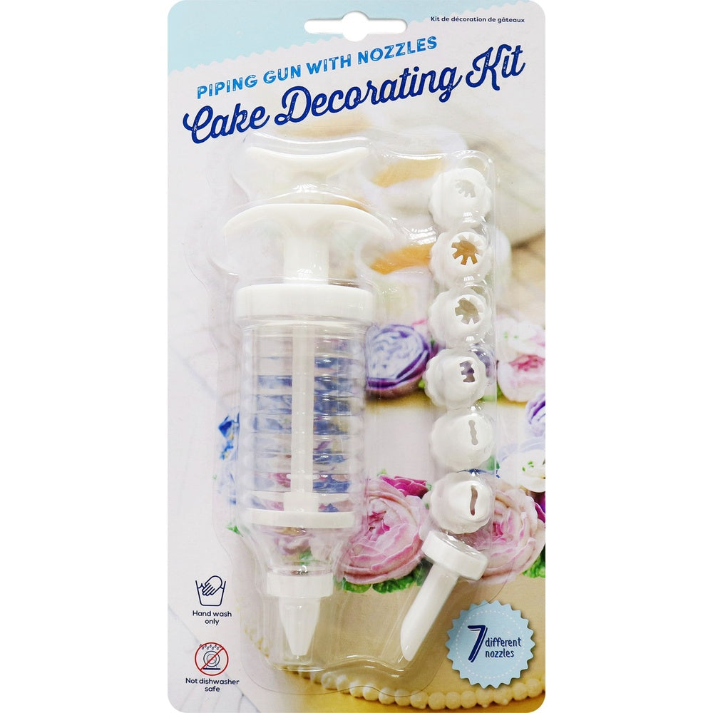 Cake Decorating Kit - Icing Gun & 7 Nozzles