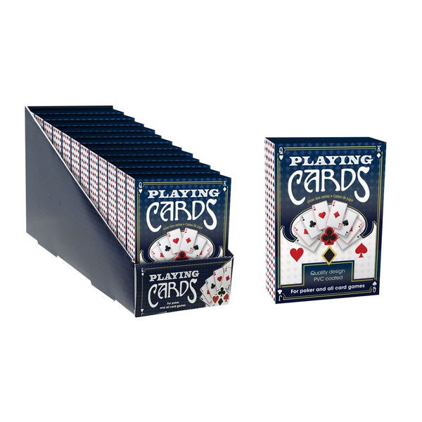 Deluxe Playing Cards - Plastic Coated - Pack of 12
