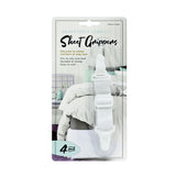 Adjustable Bed Sheet Corner Grippers | White, Stretchable, Pack of 4