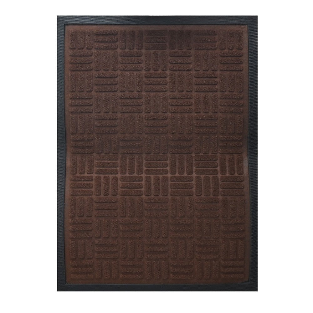 Black PVC Door Mat - 40 x 60cm