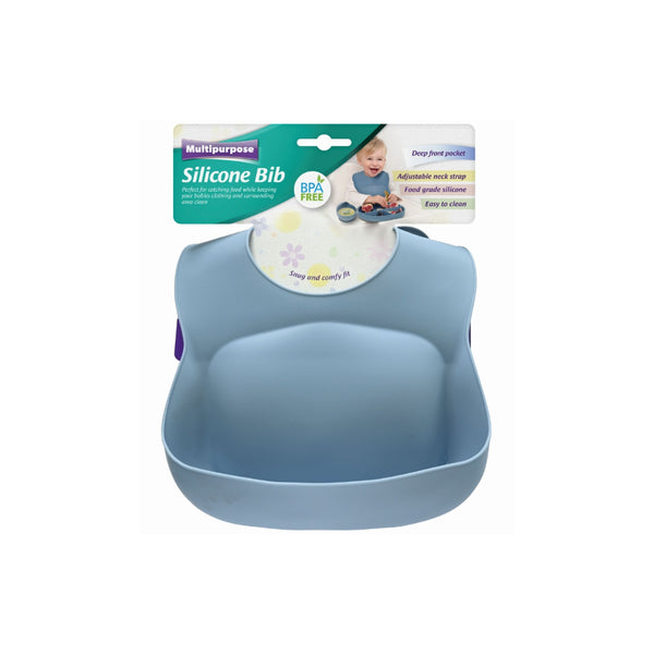 UBL Silicone Baby Bib | BPA-Free, Adjustable Neck, Crumb Catcher