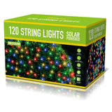 120 Multi Colour Solar String Lights | Solar Powered, Weather Resistant