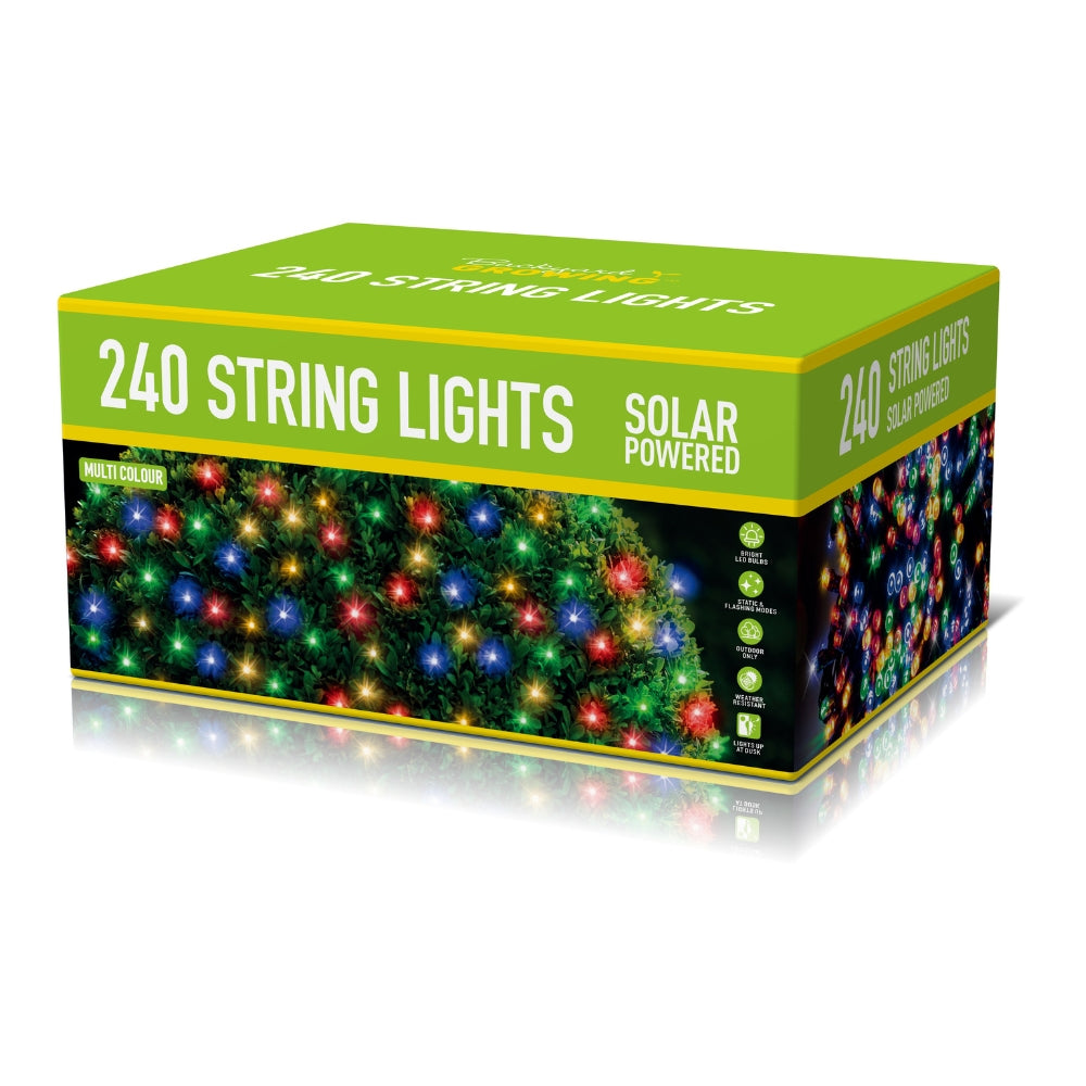 240 Multi Colour Solar String Lights - Outdoor | Choice Stores