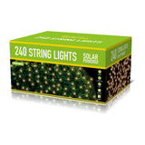 Solar String Lights 240 Warm White Outdoor Lights | 240 LED, Solar Powered