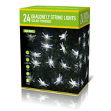 Solar Dragonfly String Lights | Pack of 24, Cool White, Solar Powered