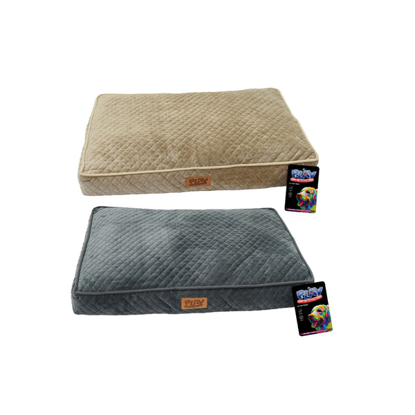  Plush Quilted Pet Mattress | 76 x 51 x 10 cm, Assorted Colours