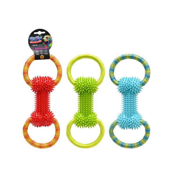  Figure-Eight Dog Rope Tug Toy | 31 cm, Assorted Colours and Designs