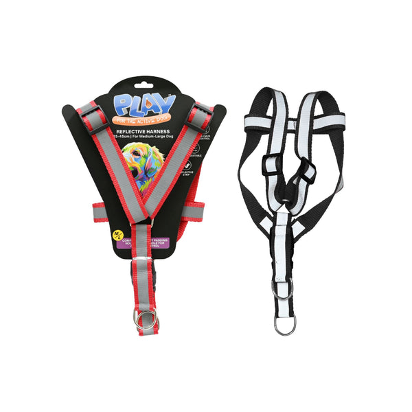 Reflective Pet Harness | 25–45cm, M/L, Assorted Colours