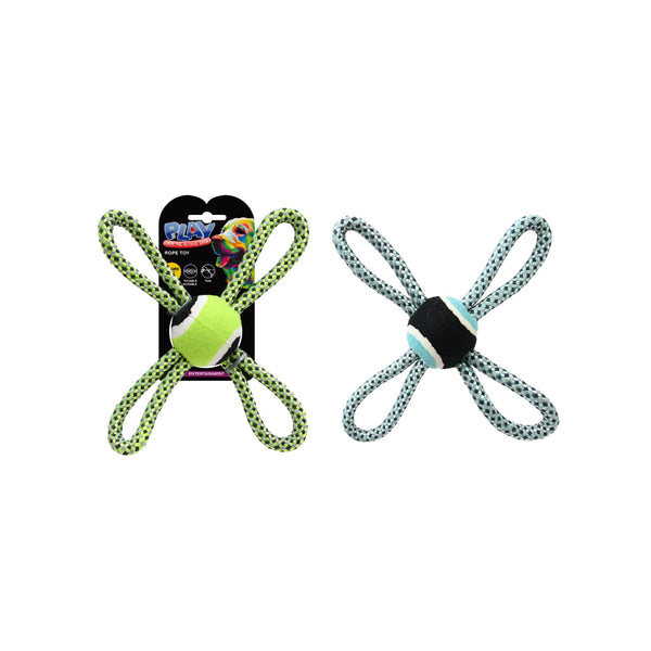  Pet Looped Rope Tug Toy for Dogs | 20cm, Assorted Colours