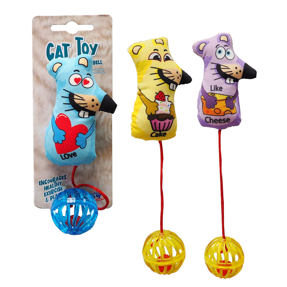 UBL Mouse Cat Toy With Bell Tail