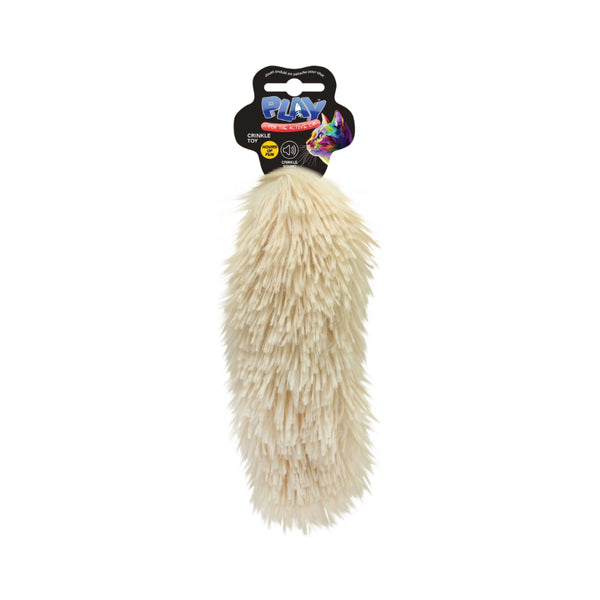  Plush Crinkle Cat Toy | Assorted Colours, Shaggy Texture