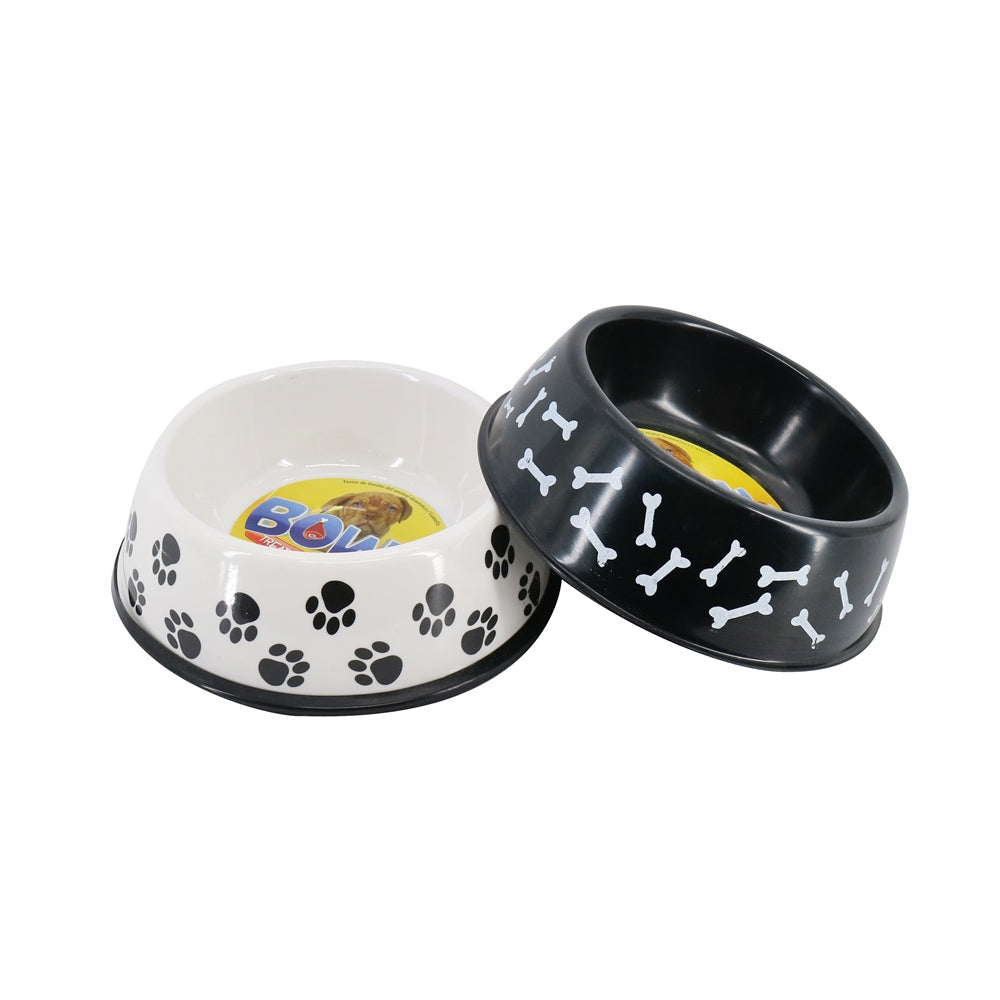 UBL Non Slip Dog Bowl With Pattern | 2 Assorted