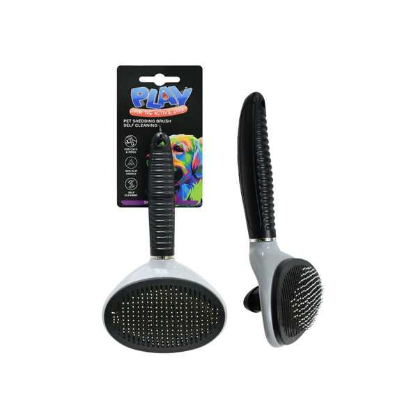  Self-Cleaning Pet Shedding Brush | 19.5cm, for Cats and Dogs