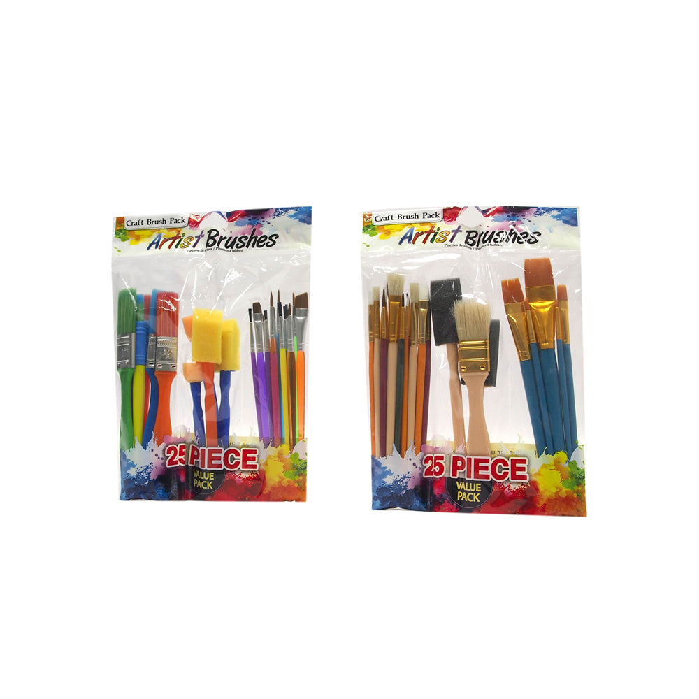 UBL Craft Brush Value Pack | 25 Pieces
