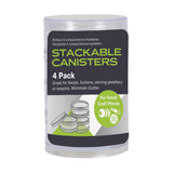 Stackable Cannisters - 4 Pack - Arts & Crafts