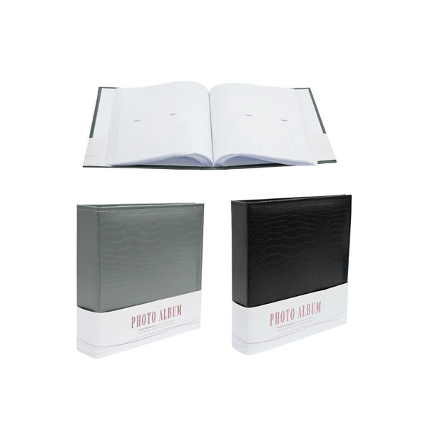 Crocodile-Effect Photo Album | Holds 200, 10 x 15cm, Assorted Colours
