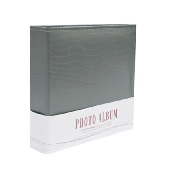 Crocodile-Effect Photo Album | Holds 200, 10 x 15cm, Assorted Colours