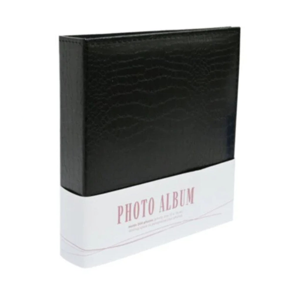 Crocodile-Effect Photo Album | Holds 200, 10 x 15cm, Assorted Colours