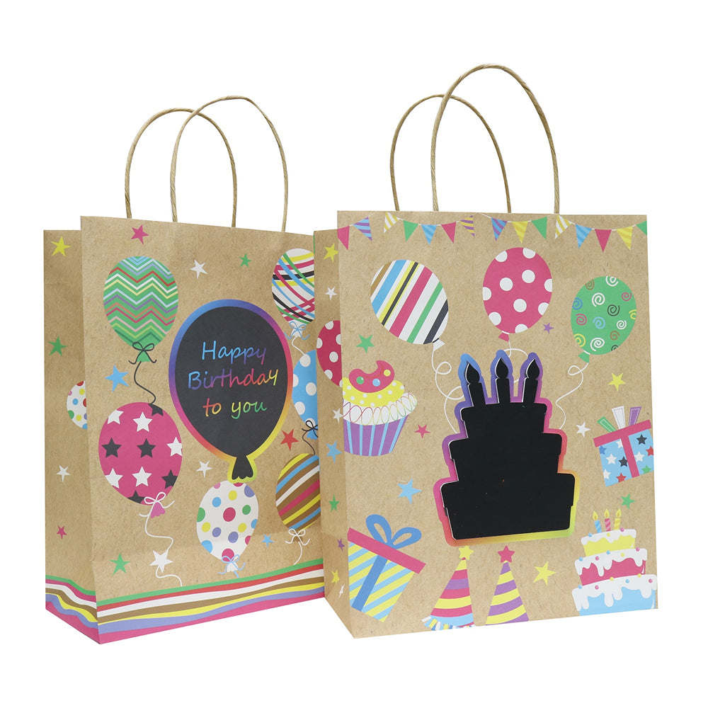 UBL Birthday Gift Bag With Scratch Panel | 2 Assorted | Large