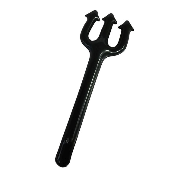 Inflatable Three-Pronged Fork Toy - 60cm, Glossy Black Finish
