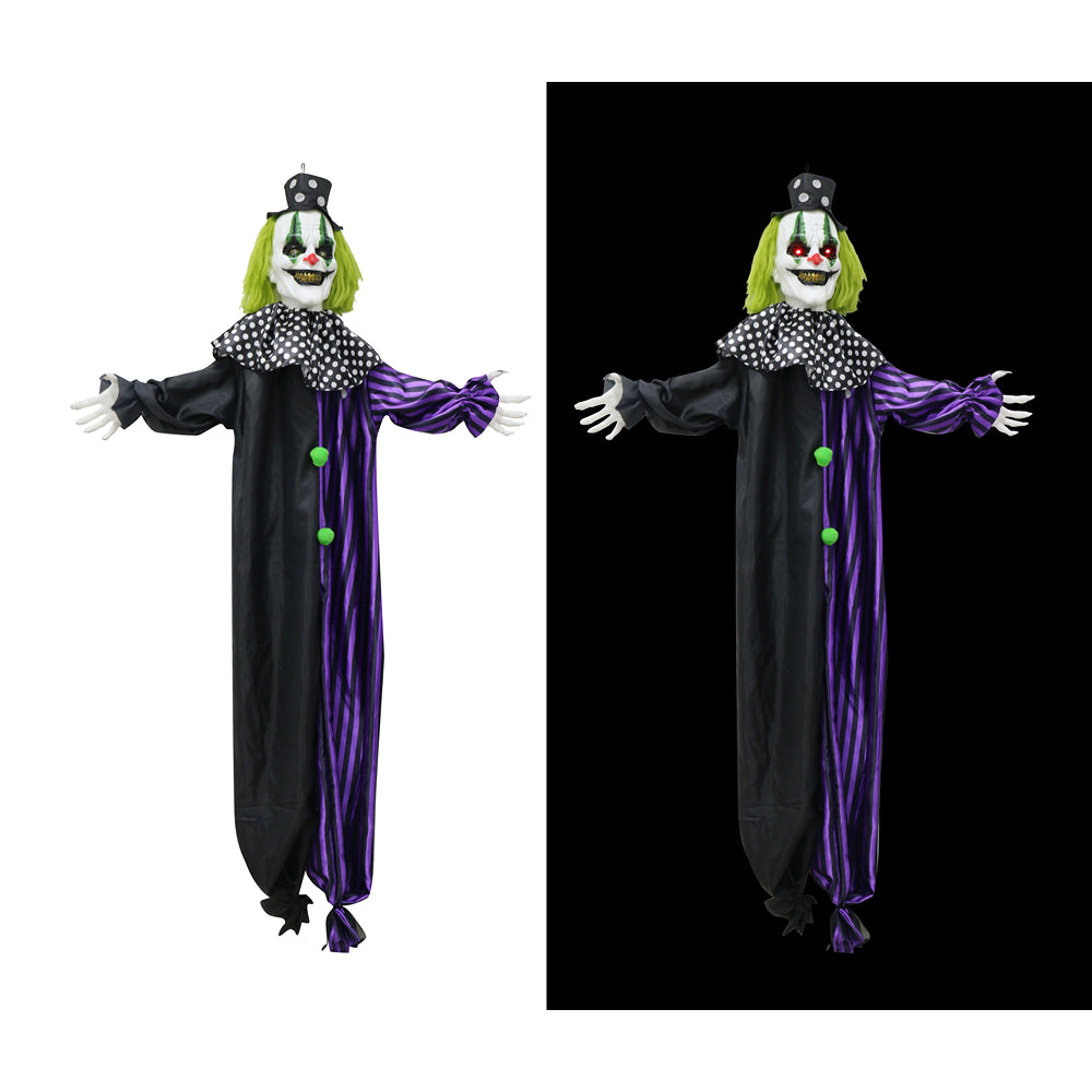 Boo! Animated Hanging Clown | Battery Powered | 160cm