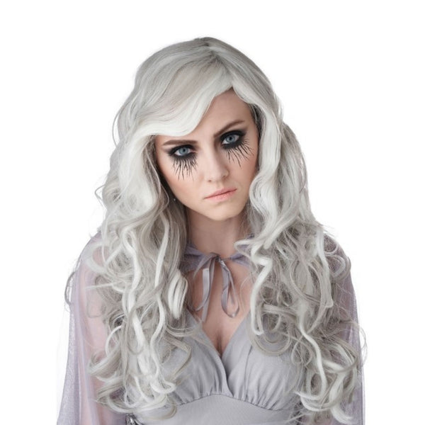 Halloween White Ghost Wig Wavy | 45cm Length
